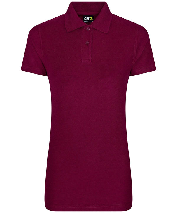 Burgundy - Women's pro polo Polos ProRTX Activewear & Performance, Back to Business, Must Haves, New Colours for 2021, Plus Sizes, Polos & Casual, Rebrandable, Safe to wash at 60 degrees, Workwear Schoolwear Centres