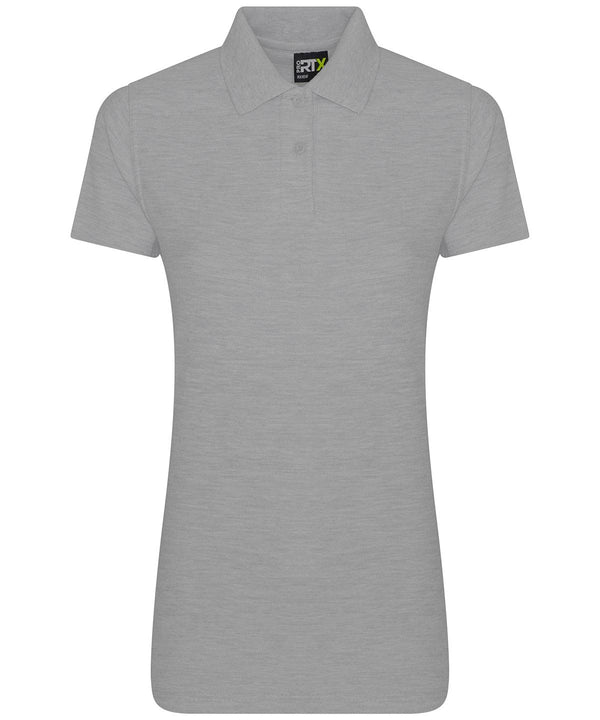 Heather Grey - Women's pro polo Polos ProRTX Activewear & Performance, Back to Business, Must Haves, New Colours for 2021, Plus Sizes, Polos & Casual, Rebrandable, Safe to wash at 60 degrees, Workwear Schoolwear Centres