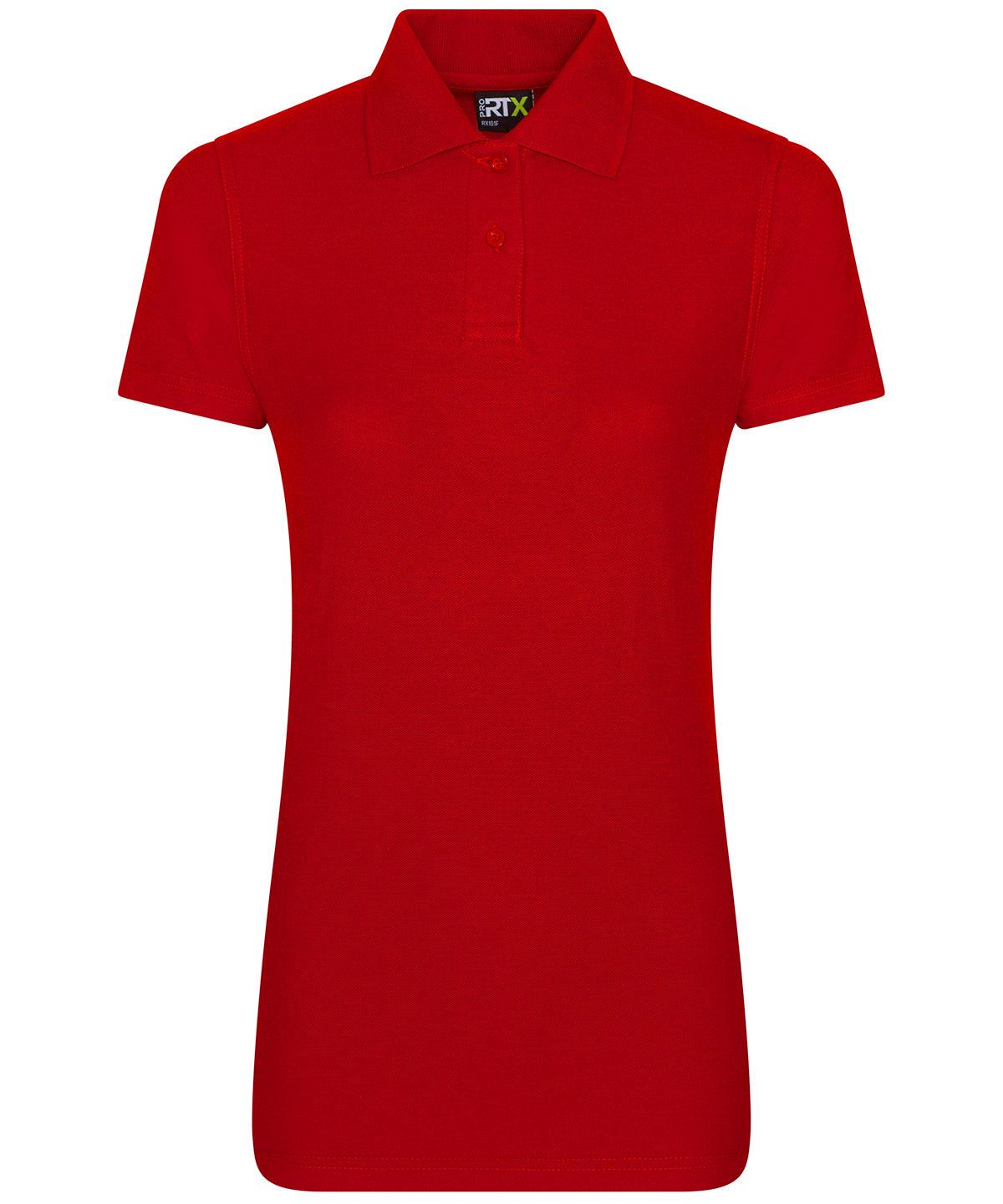 Red - Women's pro polo Polos ProRTX Activewear & Performance, Back to Business, Must Haves, New Colours for 2021, Plus Sizes, Polos & Casual, Rebrandable, Safe to wash at 60 degrees, Workwear Schoolwear Centres