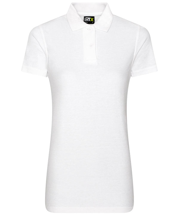 White - Women's pro polo Polos ProRTX Activewear & Performance, Back to Business, Must Haves, New Colours for 2021, Plus Sizes, Polos & Casual, Rebrandable, Safe to wash at 60 degrees, Workwear Schoolwear Centres