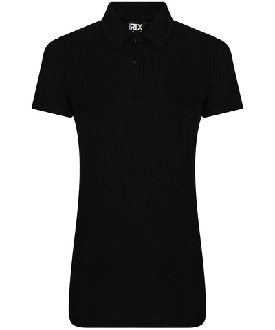 Black - Women's pro polyester polo Polos ProRTX Activewear & Performance, Back to Business, Must Haves, Polos & Casual, Rebrandable, Safe to wash at 60 degrees, Workwear Schoolwear Centres