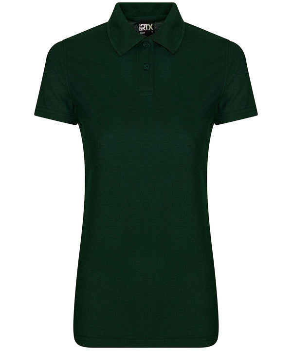 Bottle Green - Women's pro polyester polo Polos ProRTX Activewear & Performance, Back to Business, Must Haves, Polos & Casual, Rebrandable, Safe to wash at 60 degrees, Workwear Schoolwear Centres