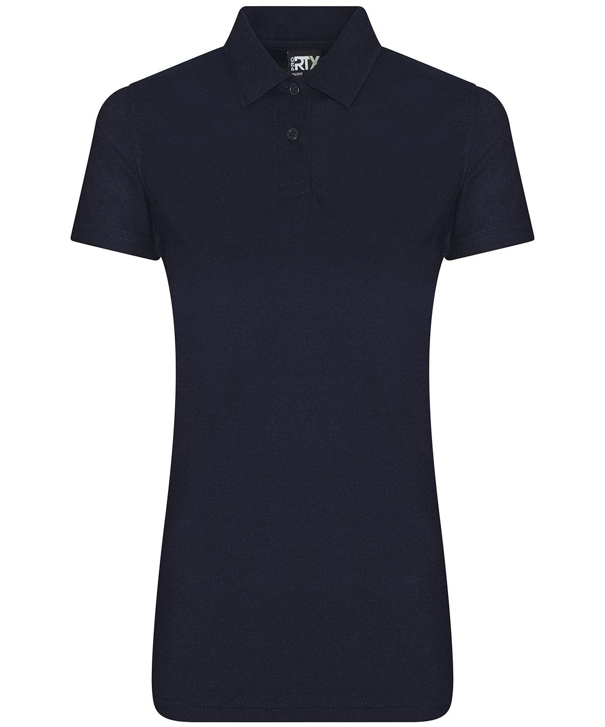 Navy - Women's pro polyester polo Polos ProRTX Activewear & Performance, Back to Business, Must Haves, Polos & Casual, Rebrandable, Safe to wash at 60 degrees, Workwear Schoolwear Centres