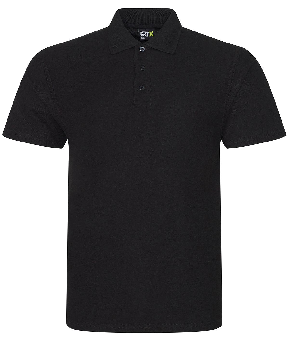 Black* - Pro polo Polos ProRTX 2022 Spring Edit, Back to Business, Must Haves, New Colours For 2022, Plus Sizes, Polos & Casual, Rebrandable, Safe to wash at 60 degrees, Workwear Schoolwear Centres