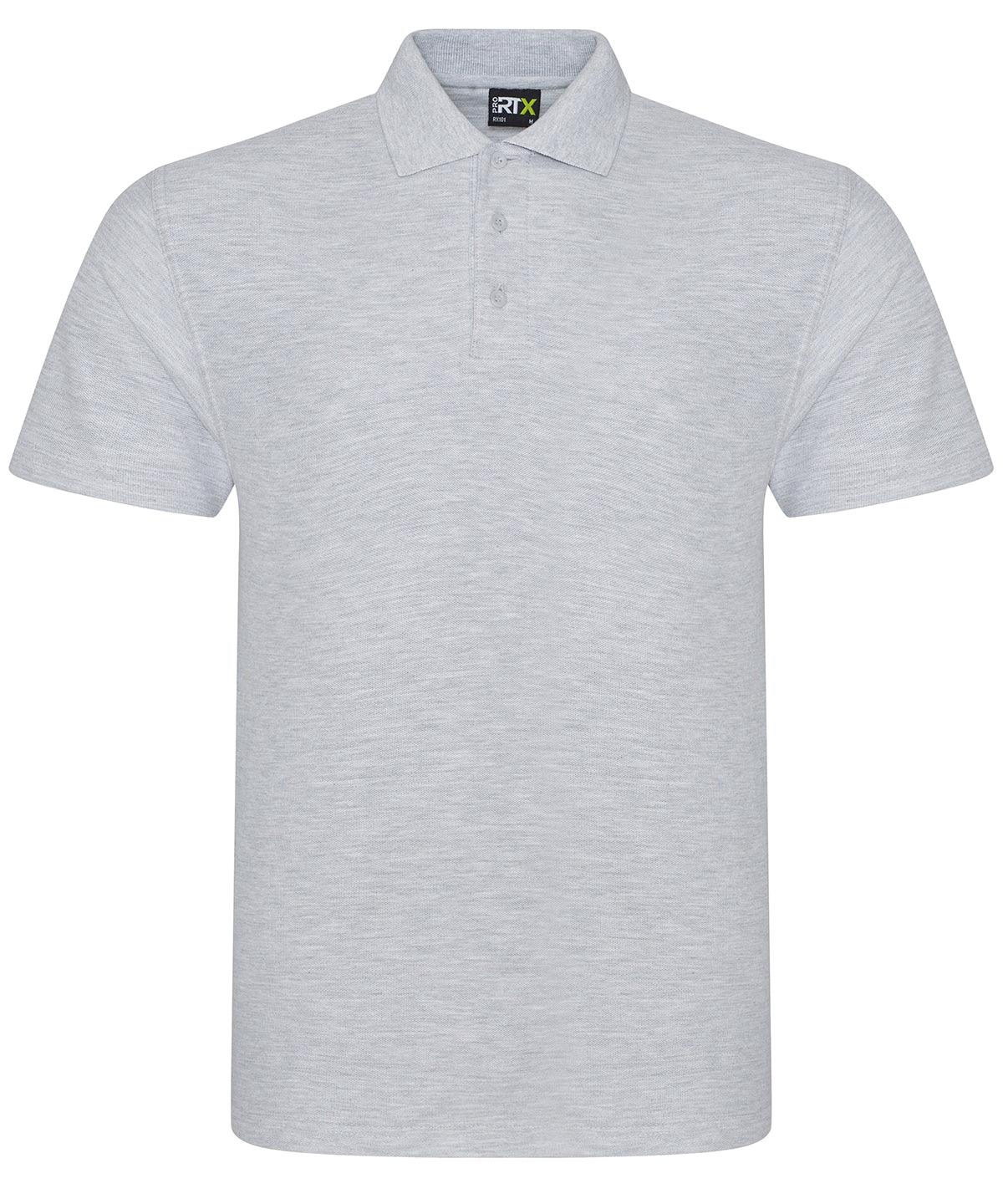 Heather Grey - Pro polo Polos ProRTX 2022 Spring Edit, Back to Business, Must Haves, New Colours For 2022, Plus Sizes, Polos & Casual, Rebrandable, Safe to wash at 60 degrees, Workwear Schoolwear Centres