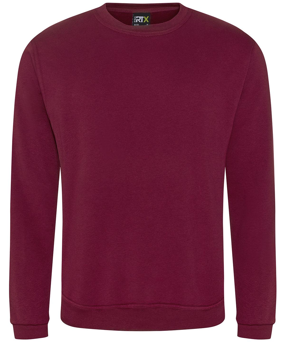 Burgundy - Pro sweatshirt Sweatshirts ProRTX Back to Business, Must Haves, Plus Sizes, Rebrandable, Safe to wash at 60 degrees, Sweatshirts, Workwear Schoolwear Centres