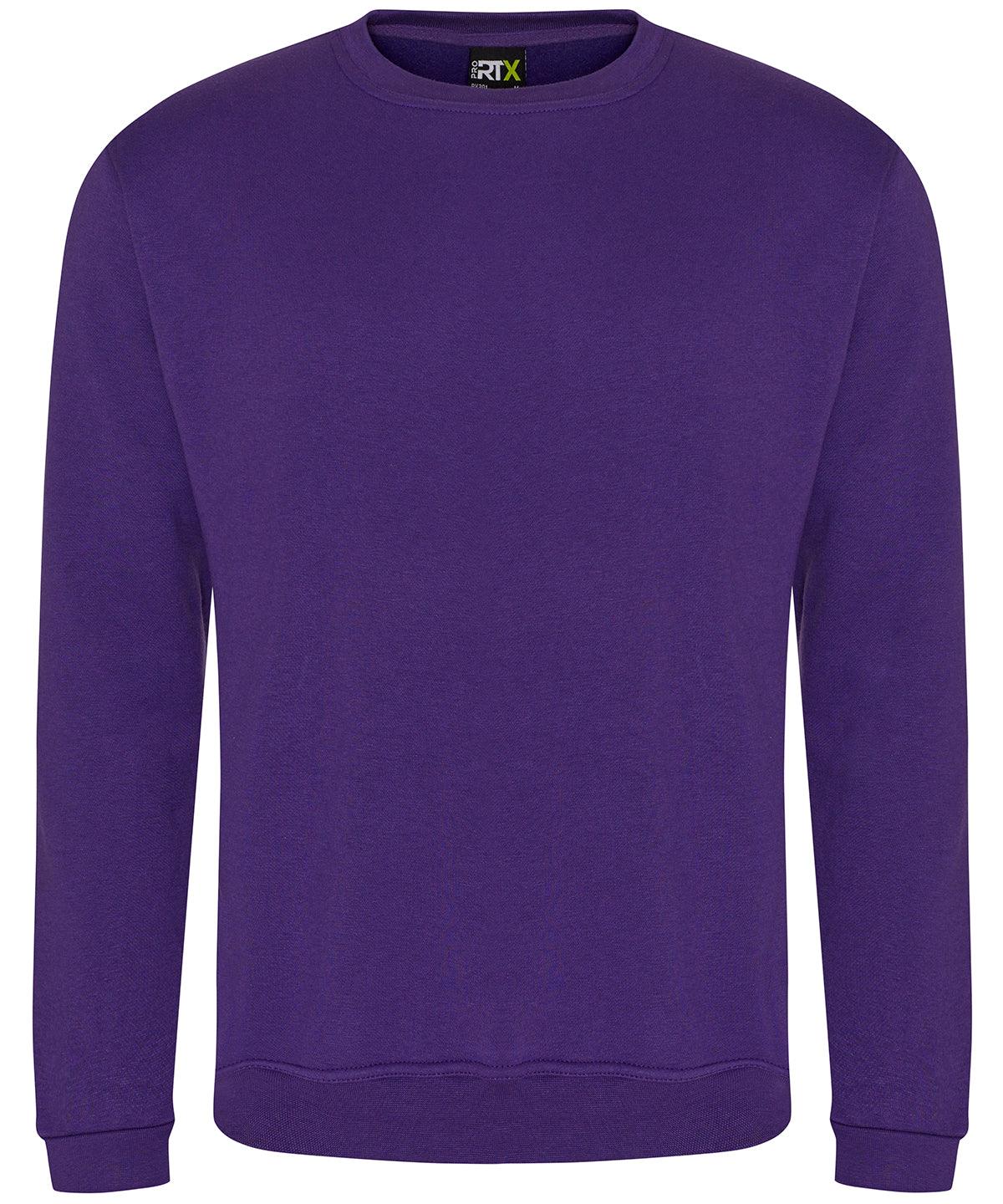 Purple - Pro sweatshirt Sweatshirts ProRTX Back to Business, Must Haves, Plus Sizes, Rebrandable, Safe to wash at 60 degrees, Sweatshirts, Workwear Schoolwear Centres