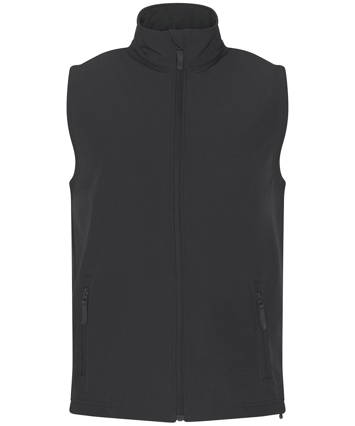 Charcoal - Pro 2-layer softshell gilet Body Warmers ProRTX 2022 Spring Edit, Back to Business, Gilets and Bodywarmers, Jackets & Coats, Must Haves, Plus Sizes, Rebrandable, Softshells, Workwear Schoolwear Centres