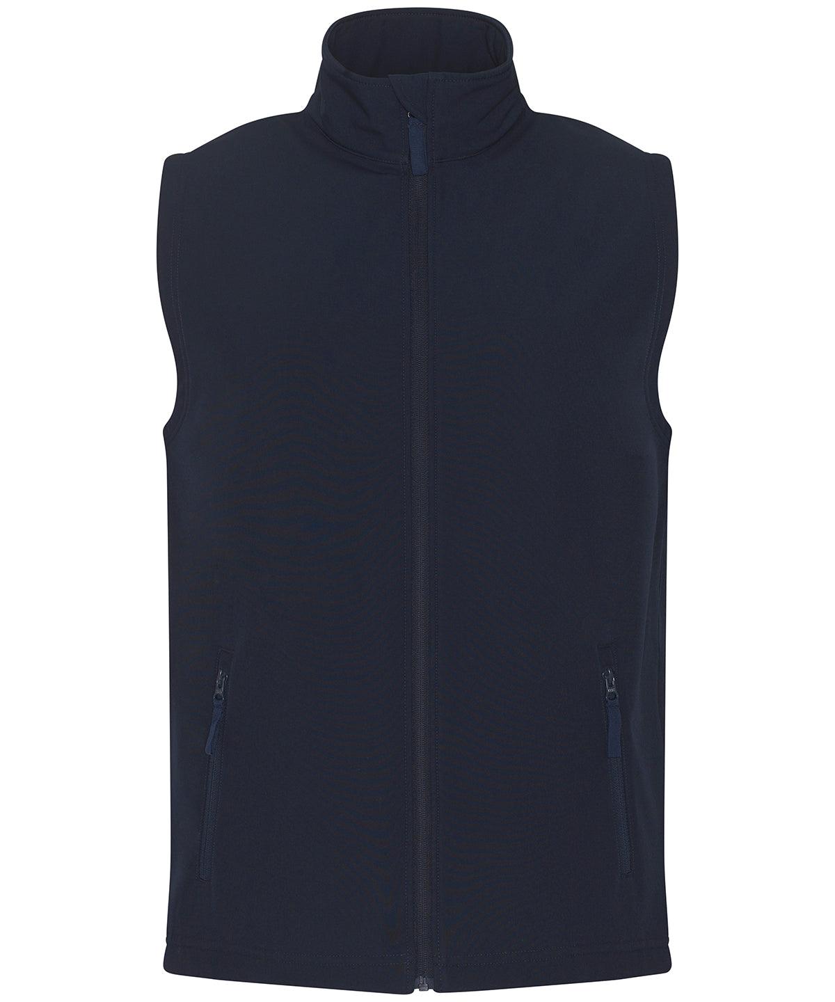 Navy* - Pro 2-layer softshell gilet Body Warmers ProRTX 2022 Spring Edit, Back to Business, Gilets and Bodywarmers, Jackets & Coats, Must Haves, Plus Sizes, Rebrandable, Softshells, Workwear Schoolwear Centres