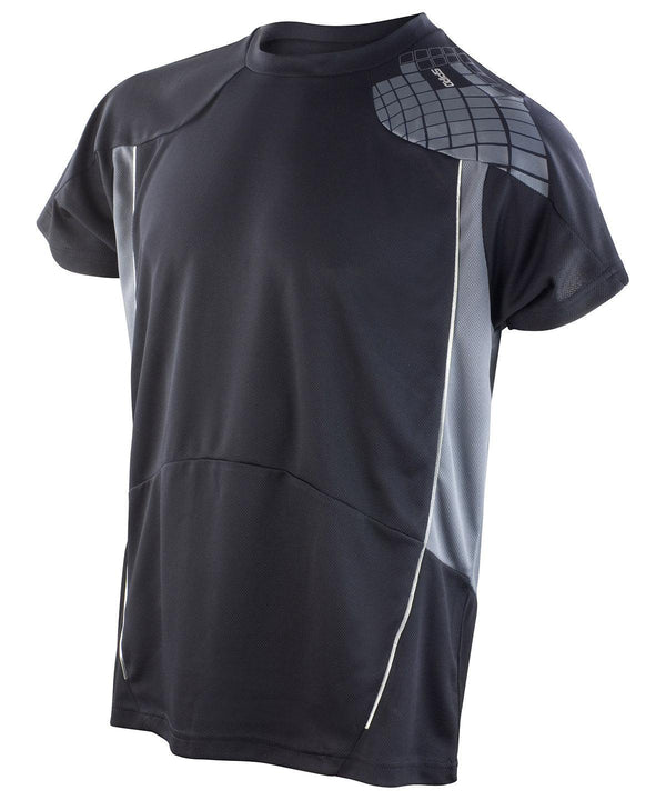 Black/Grey - Spiro training shirt T-Shirts Spiro On-Trend Activewear, Result Offer, Sports & Leisure, T-Shirts & Vests Schoolwear Centres