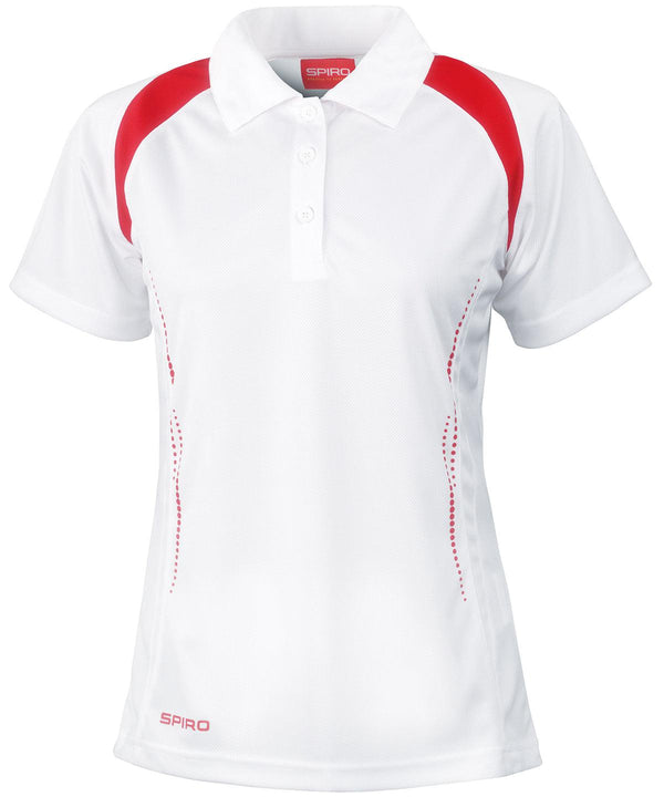 White/Red - Women's Spiro team spirit polo Polos Spiro Polos & Casual, Sports & Leisure, Women's Fashion Schoolwear Centres