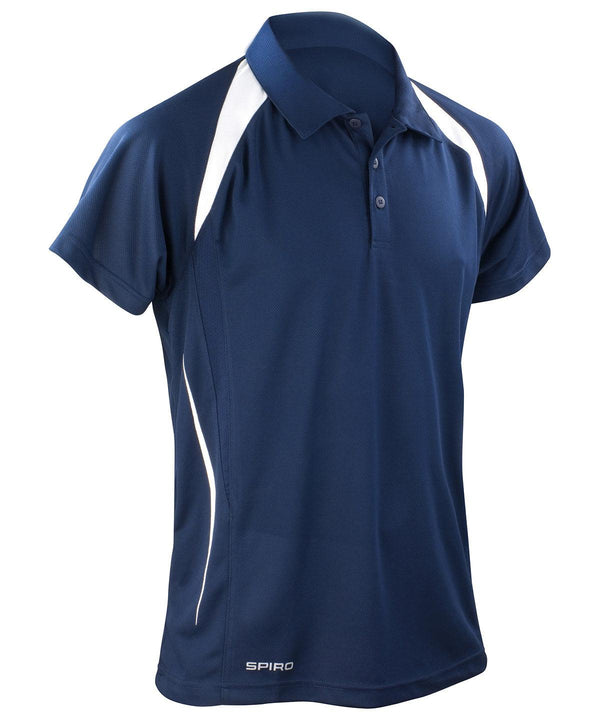 Navy/White - Spiro team spirit polo Polos Spiro Must Haves, Plus Sizes, Polos & Casual, Sports & Leisure Schoolwear Centres