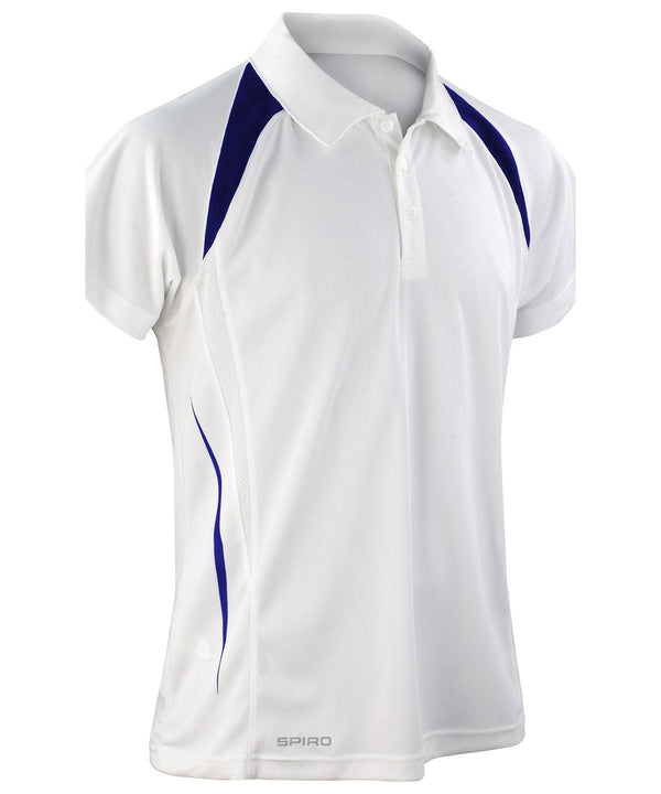 White/Navy - Spiro team spirit polo Polos Spiro Must Haves, Plus Sizes, Polos & Casual, Sports & Leisure Schoolwear Centres