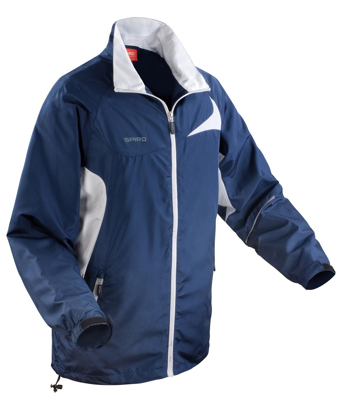 Navy/White - Spiro micro-lite team jacket Jackets Spiro Activewear & Performance, Jackets & Coats, Plus Sizes, Result Offer, Sports & Leisure Schoolwear Centres