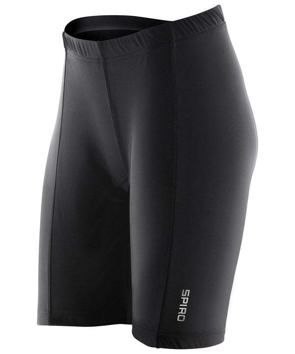 Black - Women's padded bikewear shorts Shorts Spiro Activewear & Performance, Sports & Leisure Schoolwear Centres