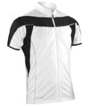 White/Black - Spiro bikewear full-zip top Jackets Spiro Activewear & Performance, Hyperbrights and Neons, Sports & Leisure, UPF Protection Schoolwear Centres