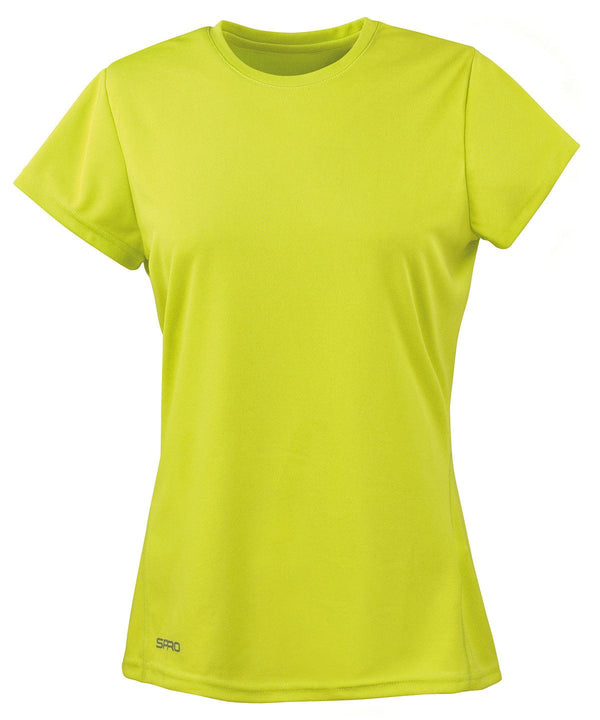 Lime Green - Women's Spiro quick-dry short sleeve t-shirt T-Shirts Spiro Activewear & Performance, Back to the Gym, Sports & Leisure, Women's Fashion Schoolwear Centres