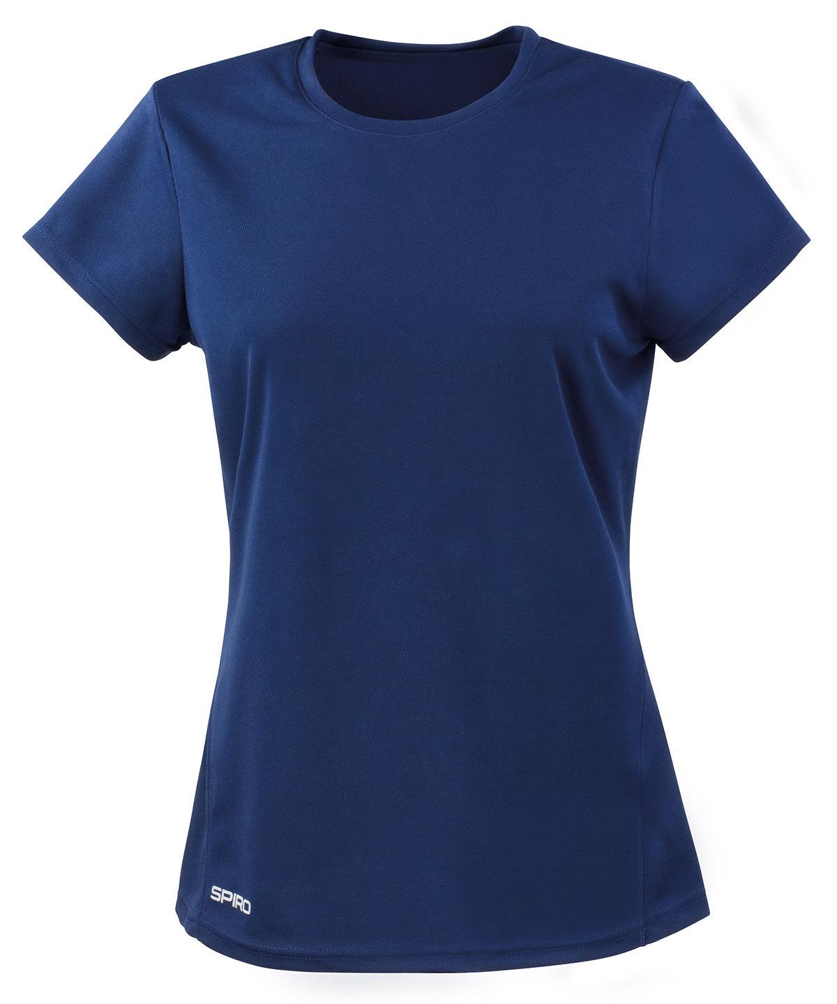 Navy - Women's Spiro quick-dry short sleeve t-shirt T-Shirts Spiro Activewear & Performance, Back to the Gym, Sports & Leisure, Women's Fashion Schoolwear Centres