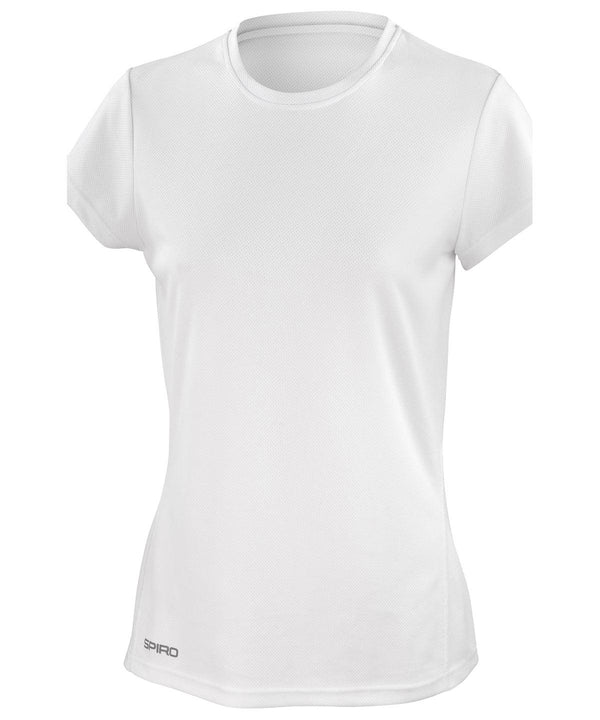 White - Women's Spiro quick-dry short sleeve t-shirt T-Shirts Spiro Activewear & Performance, Back to the Gym, Sports & Leisure, Women's Fashion Schoolwear Centres