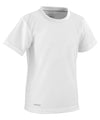 White - Spiro quick-dry short sleeve junior t-shirt T-Shirts Spiro Junior, Sports & Leisure Schoolwear Centres