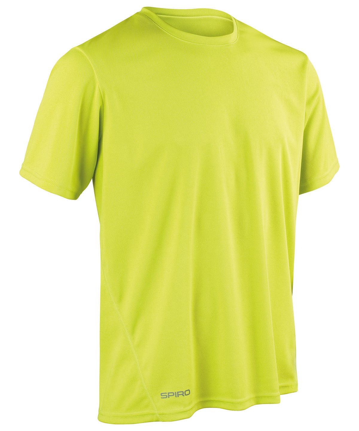 Lime Green - Spiro quick-dry short sleeve t-shirt T-Shirts Spiro Activewear & Performance, Back to the Gym, Sports & Leisure Schoolwear Centres