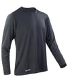 Black - Spiro quick-dry long sleeve t-shirt T-Shirts Spiro Activewear & Performance, Back to the Gym, Sports & Leisure Schoolwear Centres