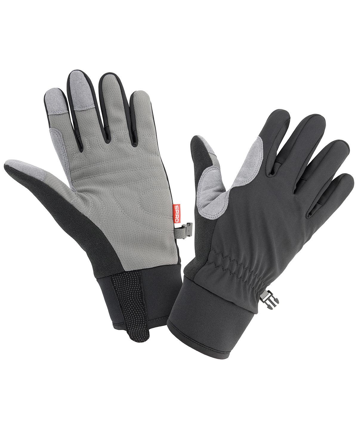 Black/Grey - Spiro long glove Gloves Spiro Sports & Leisure Schoolwear Centres