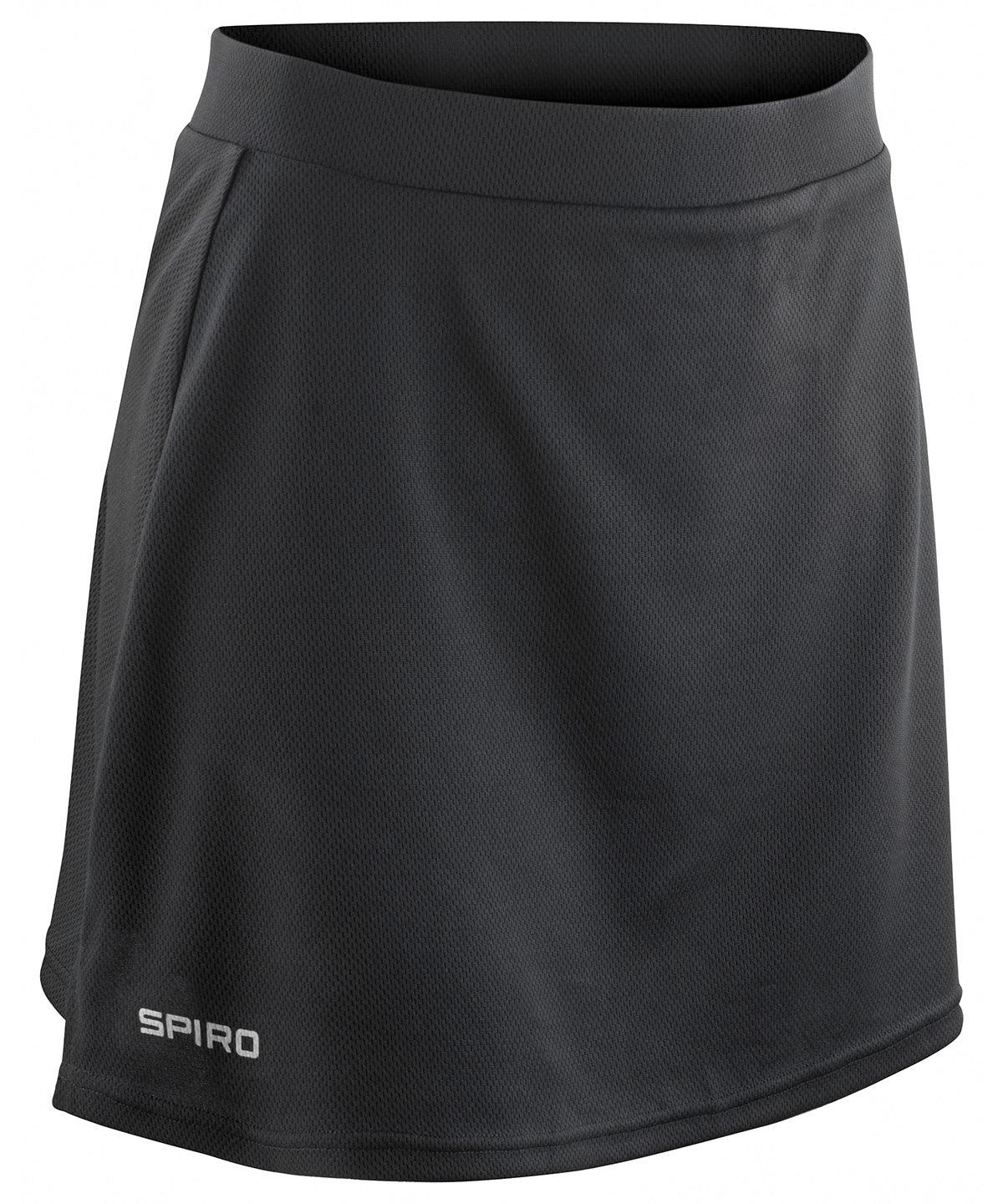 Black - Women's Spiro skort Skorts Spiro Activewear & Performance, Sports & Leisure Schoolwear Centres