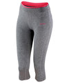 Sport Grey Marl/Hot Coral - Women's fitness capri pant Leggings Spiro Leggings, Result Offer, Sports & Leisure, Trousers & Shorts Schoolwear Centres