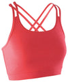 Hot Coral - Women's fitness crop top Vests Spiro Athleisurewear, Sports & Leisure Schoolwear Centres