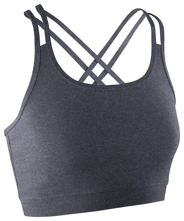 Phantom Grey - Women's fitness crop top Vests Spiro Athleisurewear, Sports & Leisure Schoolwear Centres