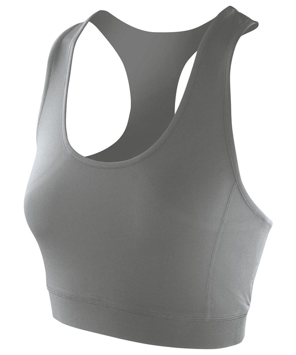 Cloudy Grey - Softex® crop top Vests Spiro On-Trend Activewear, Rebrandable, Result Offer, Sports & Leisure Schoolwear Centres