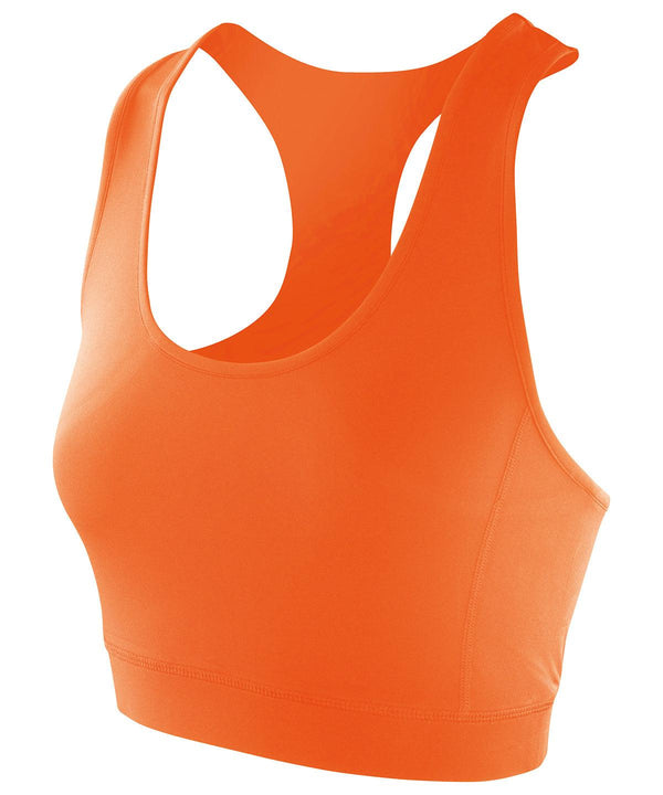 Tangerine - Softex® crop top Vests Spiro On-Trend Activewear, Rebrandable, Result Offer, Sports & Leisure Schoolwear Centres