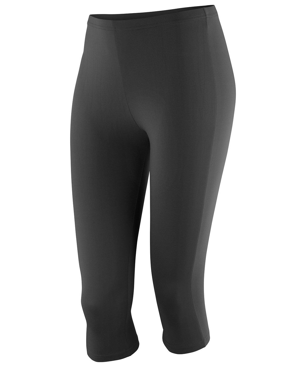 Black - Softex® capri pants Trousers Spiro Rebrandable, Result Offer, Sports & Leisure Schoolwear Centres