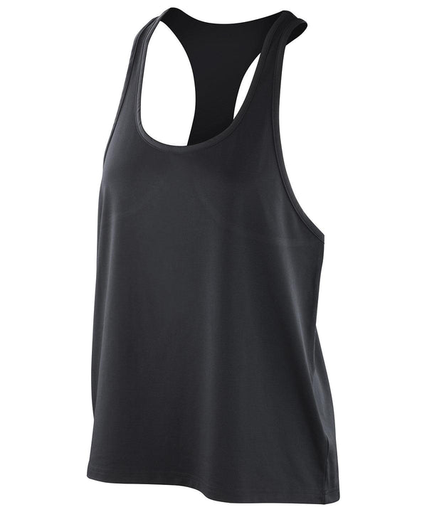 Black - Softex® tank top Vests Spiro Rebrandable, Sports & Leisure, T-Shirts & Vests Schoolwear Centres