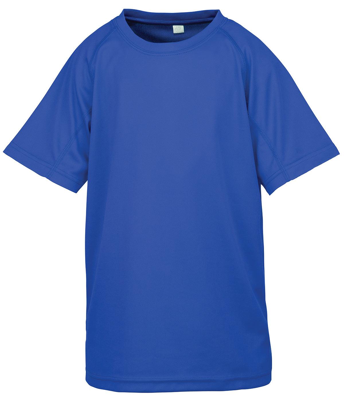 Royal Blue - Junior performance aircool tee T-Shirts Spiro Activewear & Performance, Athleisurewear, Rebrandable, Sports & Leisure, T-Shirts & Vests Schoolwear Centres