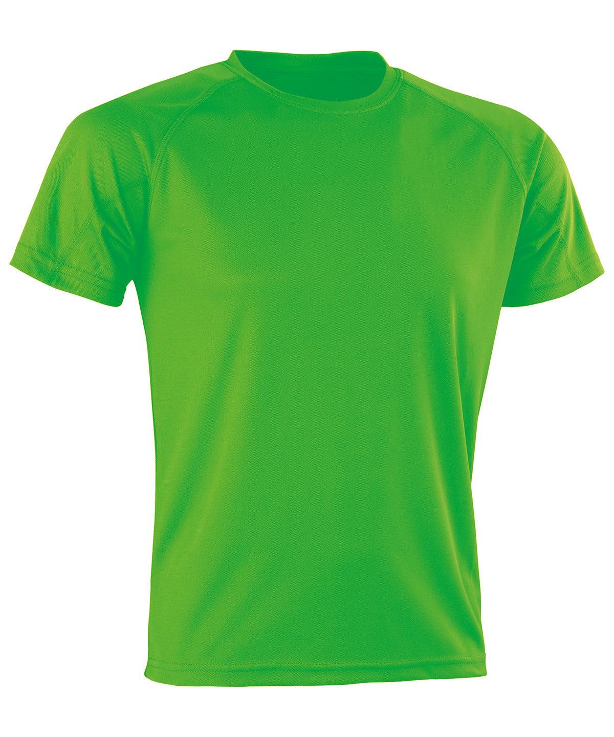 Flo Green - Performance Aircool tee T-Shirts Spiro Activewear & Performance, Back to the Gym, Must Haves, New Colours for 2021, Plus Sizes, Sports & Leisure Schoolwear Centres