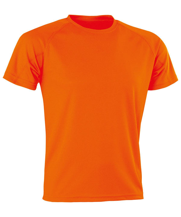 Flo Orange - Performance Aircool tee T-Shirts Spiro Activewear & Performance, Back to the Gym, Must Haves, New Colours for 2021, Plus Sizes, Sports & Leisure Schoolwear Centres