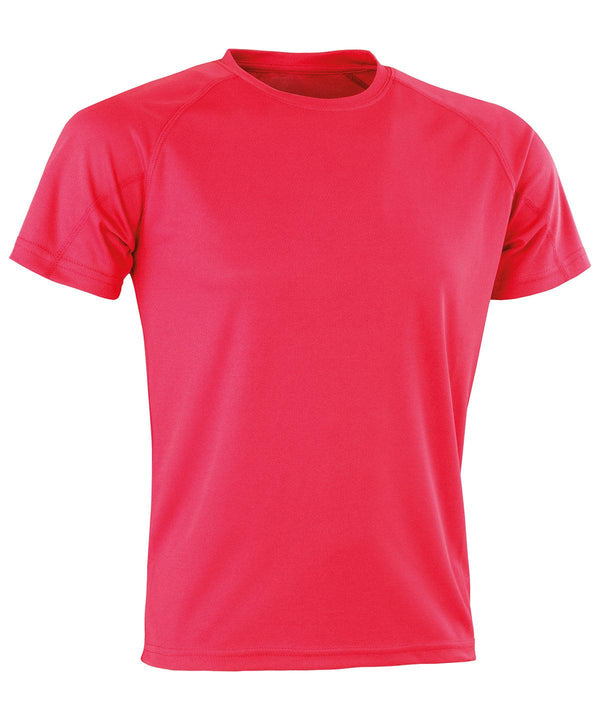 Flo Pink - Performance Aircool tee T-Shirts Spiro Activewear & Performance, Back to the Gym, Must Haves, New Colours for 2021, Plus Sizes, Sports & Leisure Schoolwear Centres