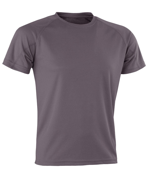 Grey - Performance Aircool tee T-Shirts Spiro Activewear & Performance, Back to the Gym, Must Haves, New Colours for 2021, Plus Sizes, Sports & Leisure Schoolwear Centres