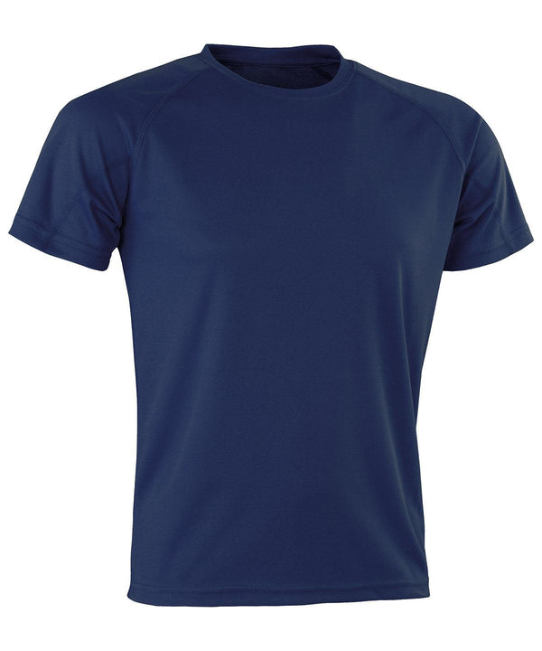 Navy* - Performance Aircool tee T-Shirts Spiro Activewear & Performance, Back to the Gym, Must Haves, New Colours for 2021, Plus Sizes, Sports & Leisure Schoolwear Centres