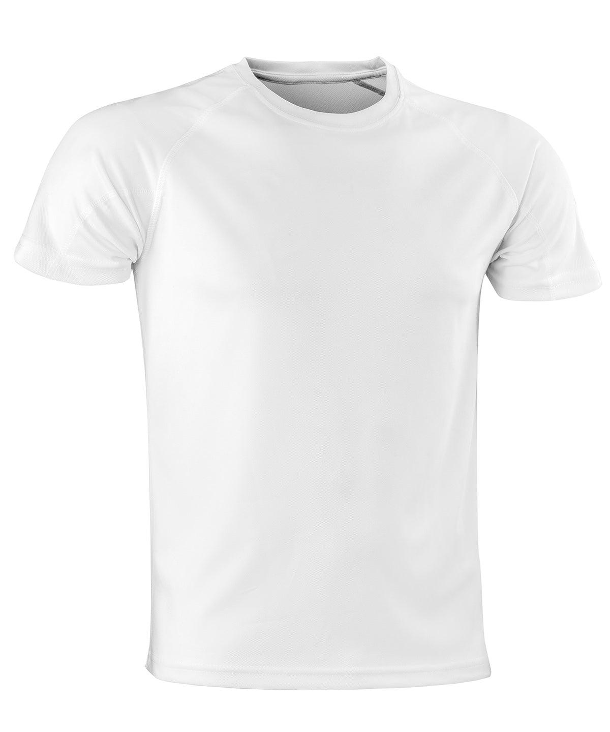 White* - Performance Aircool tee T-Shirts Spiro Activewear & Performance, Back to the Gym, Must Haves, New Colours for 2021, Plus Sizes, Sports & Leisure Schoolwear Centres