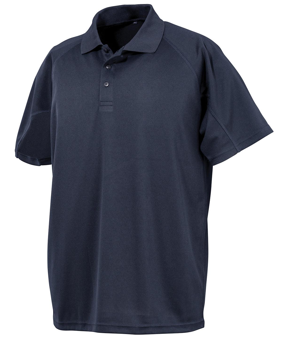 Navy* - Performance Aircool polo shirt Polos Spiro Activewear & Performance, Athleisurewear, Plus Sizes, Polos & Casual, Rebrandable, Sports & Leisure Schoolwear Centres