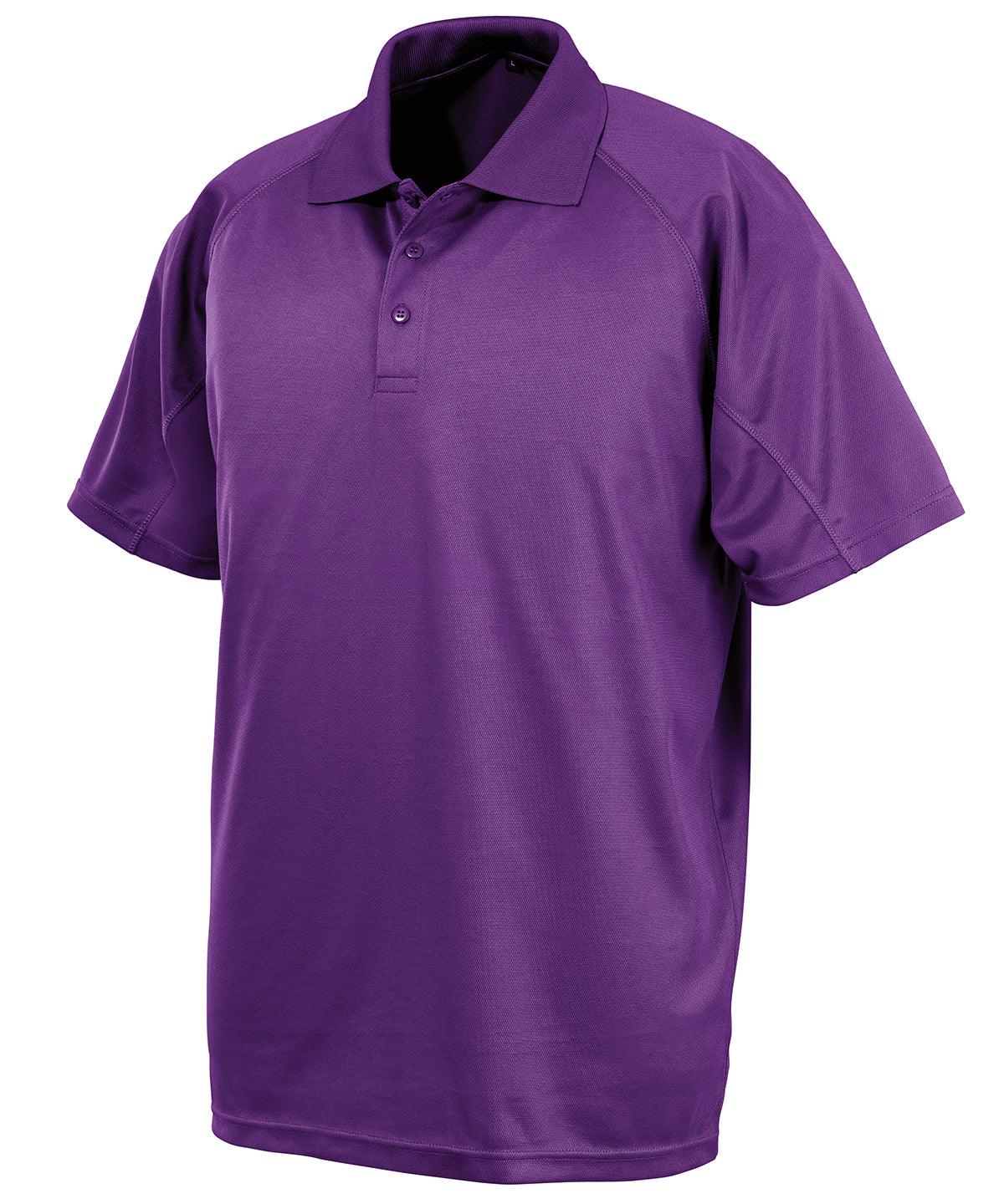 Purple - Performance Aircool polo shirt Polos Spiro Activewear & Performance, Athleisurewear, Plus Sizes, Polos & Casual, Rebrandable, Sports & Leisure Schoolwear Centres