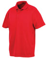 Red* - Performance Aircool polo shirt Polos Spiro Activewear & Performance, Athleisurewear, Plus Sizes, Polos & Casual, Rebrandable, Sports & Leisure Schoolwear Centres