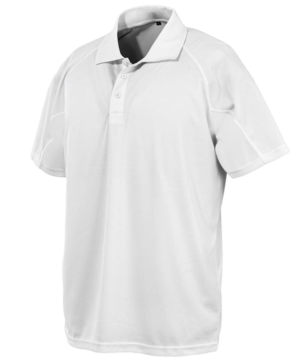 White* - Performance Aircool polo shirt Polos Spiro Activewear & Performance, Athleisurewear, Plus Sizes, Polos & Casual, Rebrandable, Sports & Leisure Schoolwear Centres