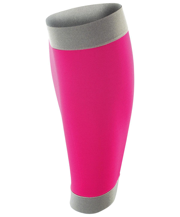 Pink/Grey - Spiro compression calf guards Quad Guards Spiro On-Trend Activewear, Sports & Leisure Schoolwear Centres