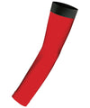 Red/Black - Spiro compression arm guards Arm Guards Spiro Sports & Leisure Schoolwear Centres