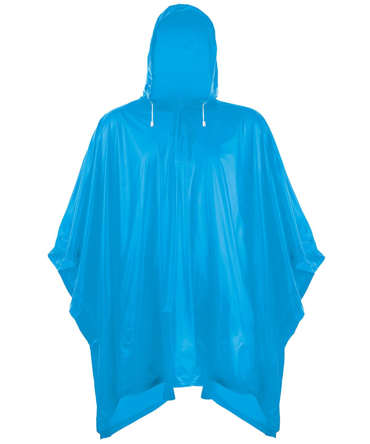 Sapphire - Plastic poncho Ponchos Splashmacs Festival, Jackets & Coats, Must Haves Schoolwear Centres