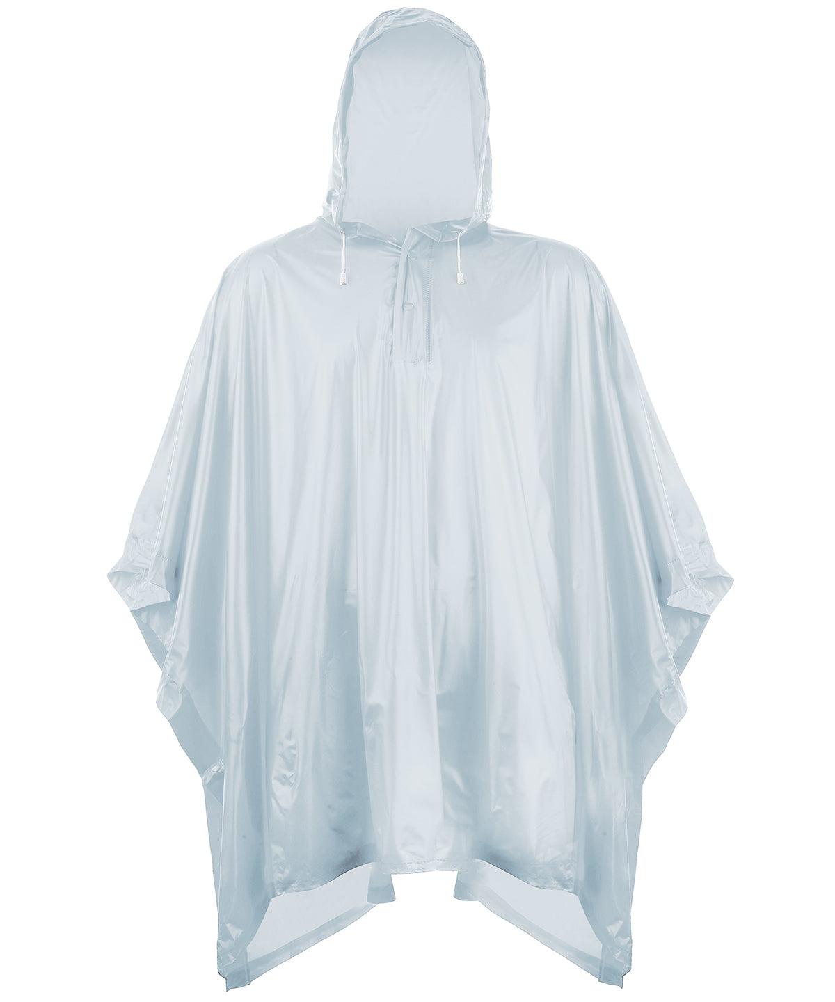 Silver - Plastic poncho Ponchos Splashmacs Festival, Jackets & Coats, Must Haves Schoolwear Centres